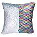 Shevalues Magic Mermaid Pillow Cover Reversible Sequins Color Changing Pillow Case Funny Home Decoration Multicolor