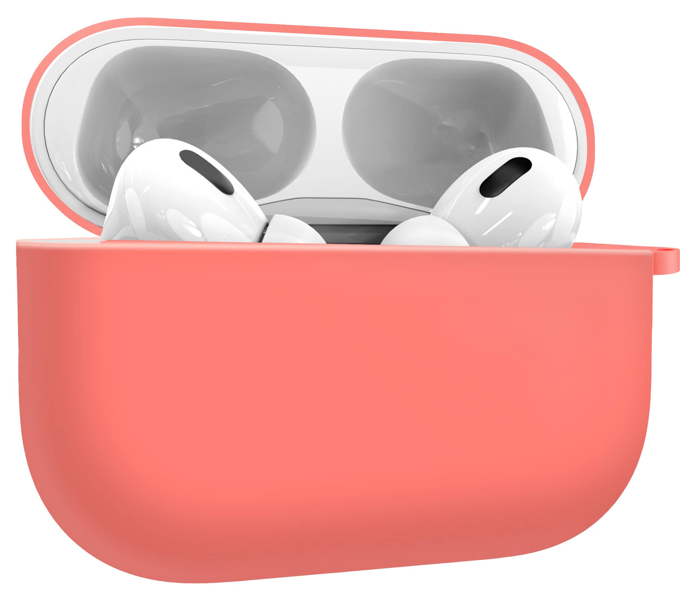 MyGadget Silicone Case compatible with Apple AirPods Pro - Shockproof Cover for Bluetooth Earphones - Anti-Slip Skin in Matte Pink