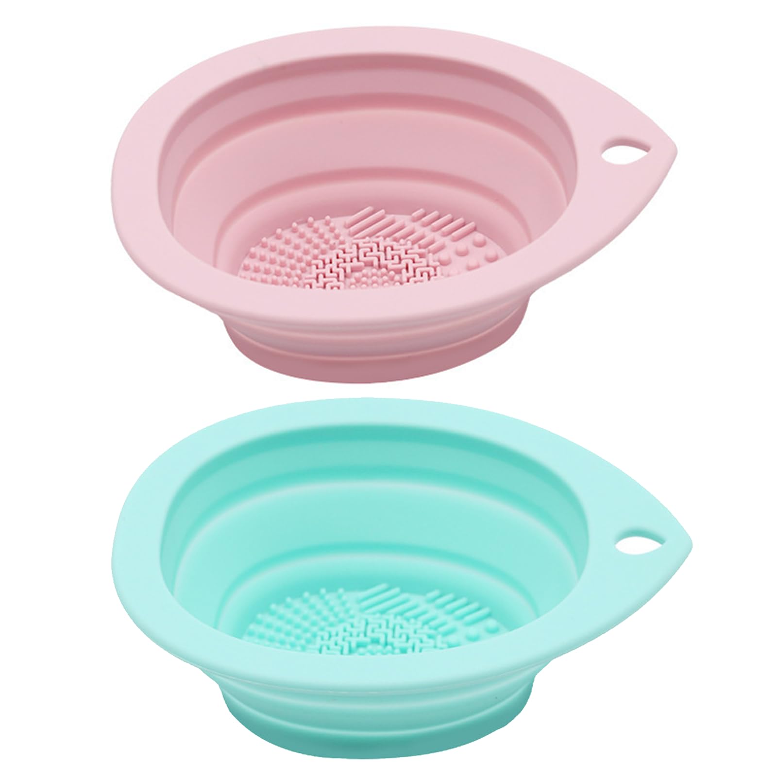 XMYCYuChen 2Pcs Convenient Foldable Makeup Cleaner Mat Useful Brush Scrubber Mat Reusable Makeup Brush Cleaning Pad for Makeup Sponge