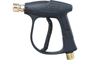 Sooprinse High Pressure Washer Gun 3000 PSI Max, Power Washer Short Gun with 1/4 Inch Quick Connector, M22-14