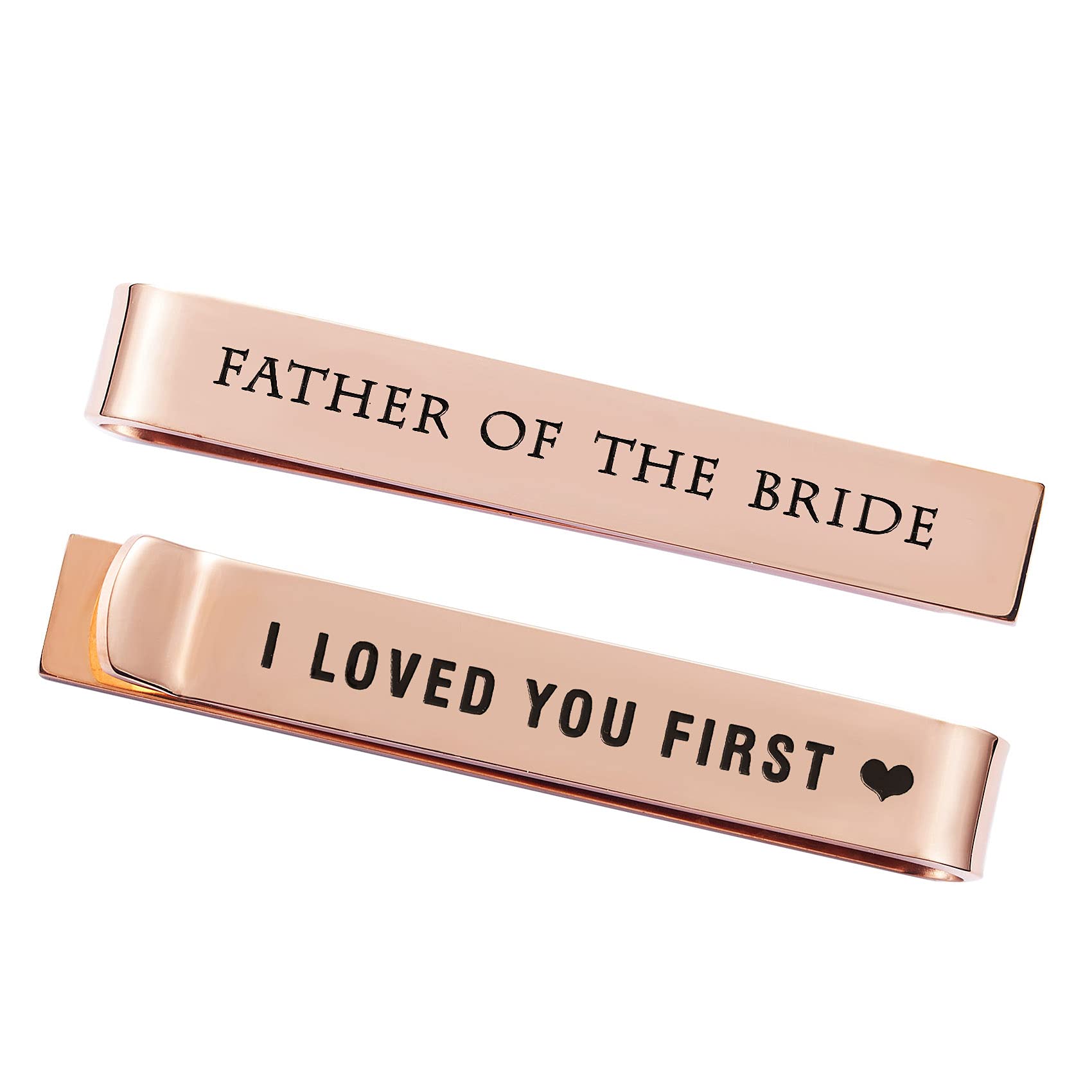 Stainless Steel Tie Clip Wedding - Father of The Bride Tie Bar