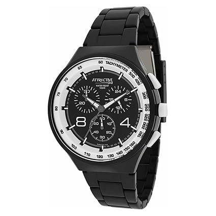 Attractive STYLISH-SPORTS Chronograph Black Dial Watch-DA86J005Y