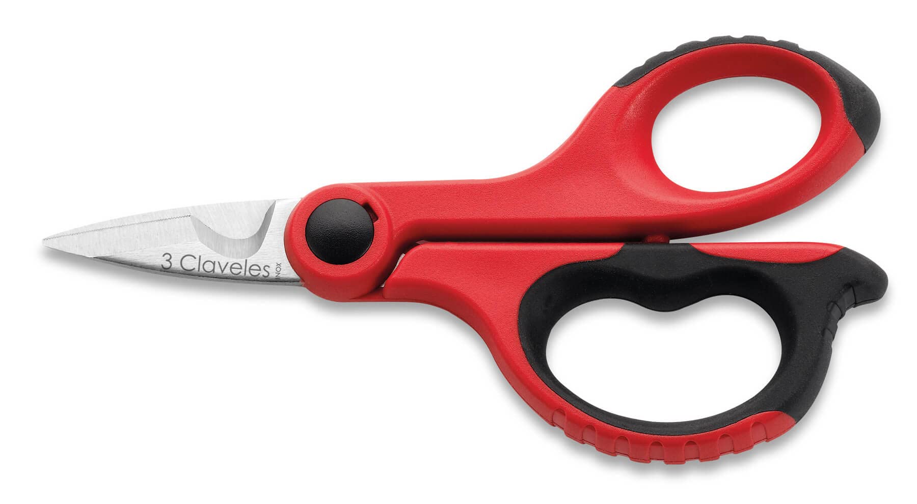 Electric Protective Scissors Micro-Serrated 15 cm - 6" red