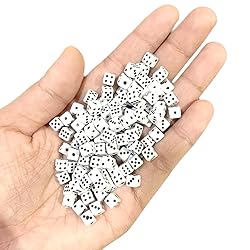 100 Pieces 5mm Mini Dice, 6 Sided for Board