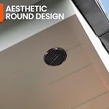 Timloc 8 x 70mm Round Soffit Air Vents Push Fit Black Plastic Fascia Eaves Disc view 5