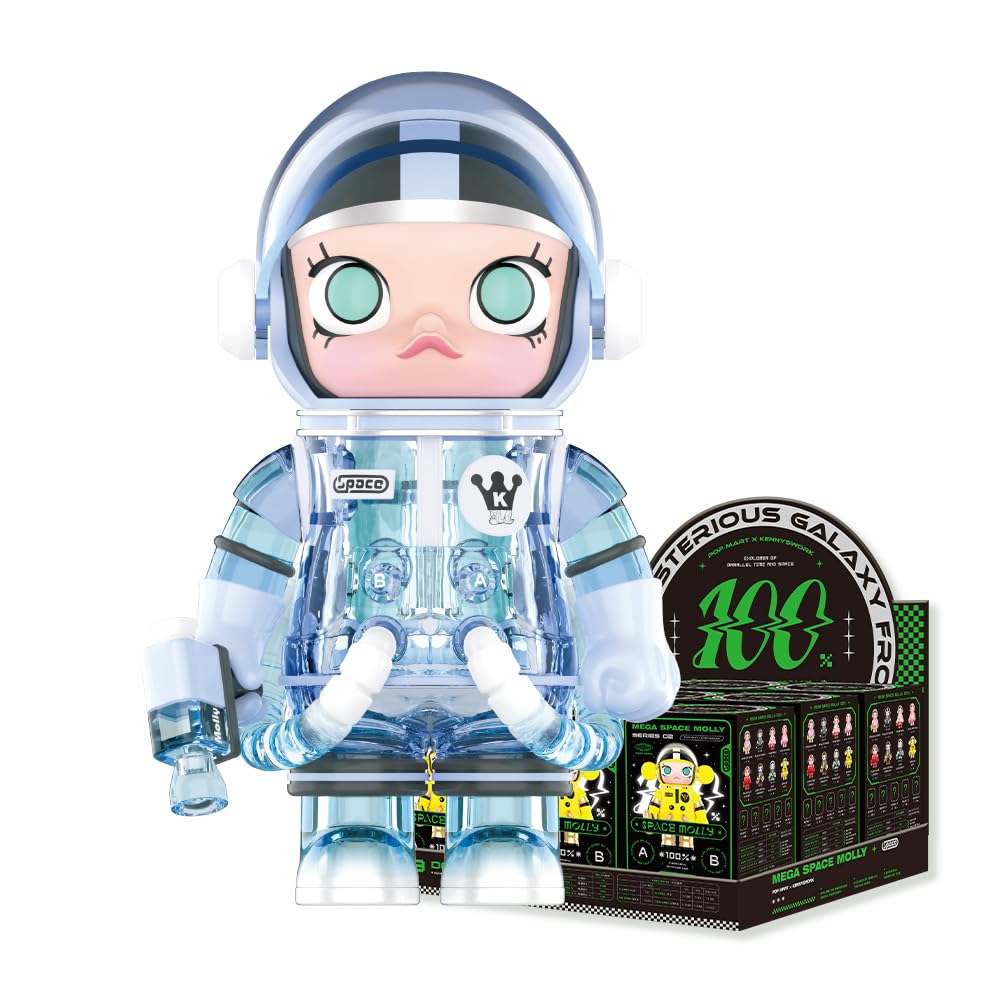 POP MART MEGA SPACE MOLLY 100% Series2 Figures Collectible Character Series Whole Set（9Boxes） 2.5 inches Articulated Character Premium Design gifts for women Fan-Favorite blind box Collectible Toy