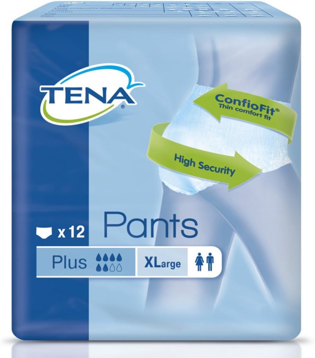 TENA Pants Plus XLarge 1 Pack of 12 Amazon.co.uk Health & Personal