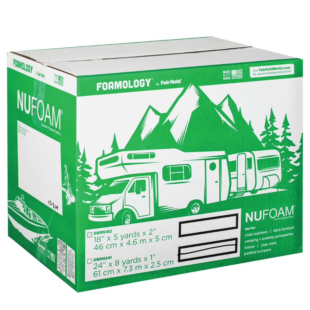 Photo 1 of Fairfield NuFoam Pad, White 24" x 8 Yards x 1"