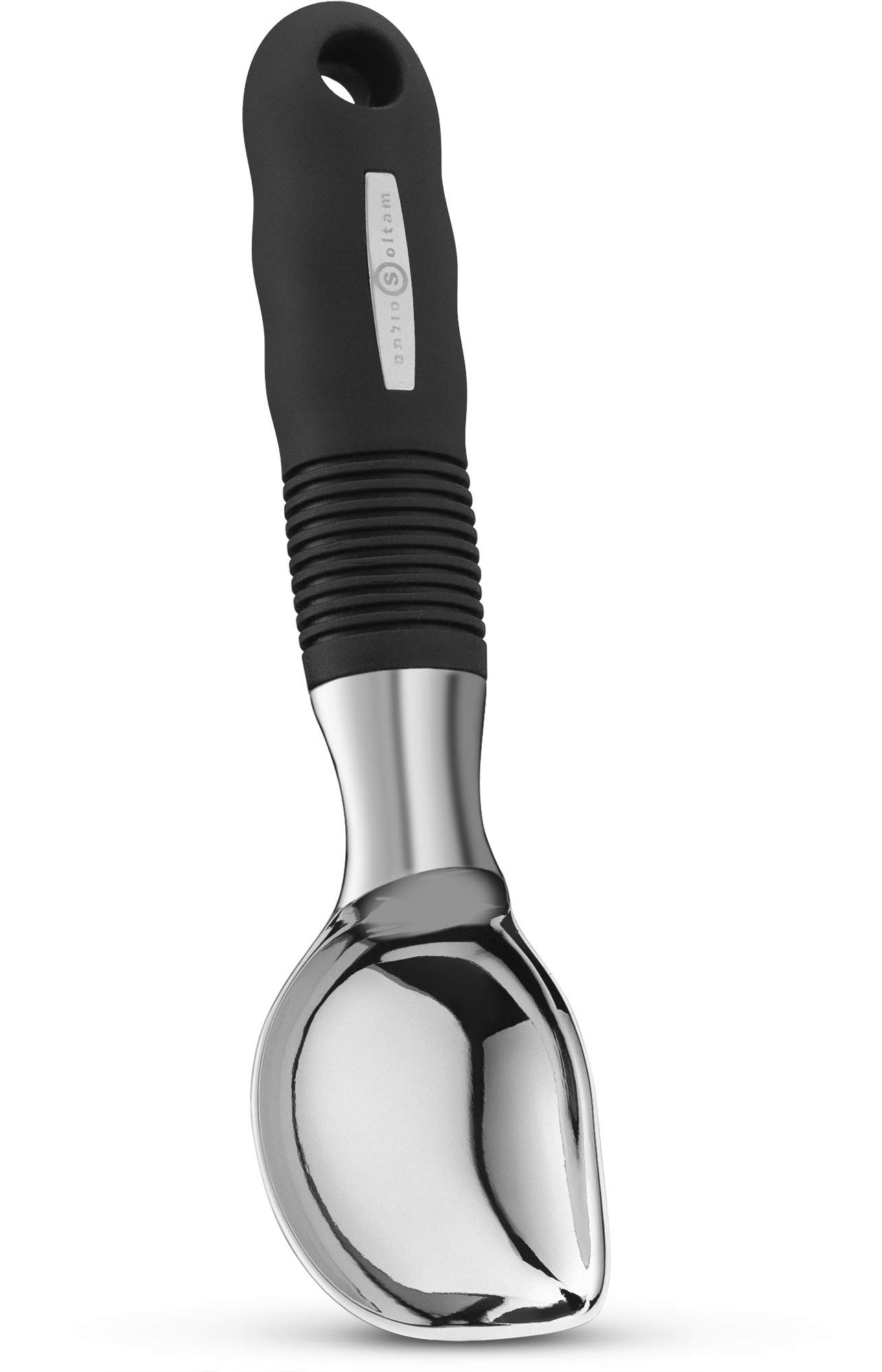 Ice Cream Scoop, Heavy Duty, Professional Quality Ice Cream Scooper Spoon with Comfortable Handle, Rust-Proof and Solid, Great Kitchen or Housewarming Gift Idea