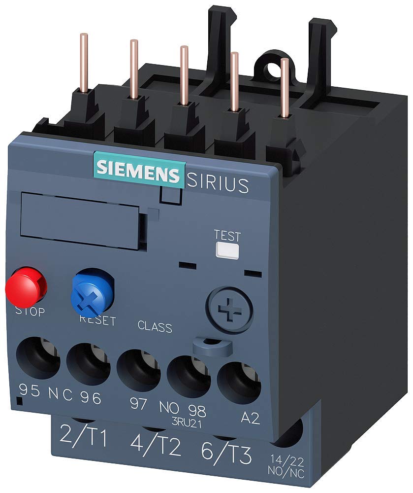 Siemens 3RU2116-0JB0 Overload Relay for Motor Protection, White