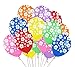 Moon Boat 48PCS Hawaiian Luau Tropical Party Balloons Birthday Decorations - Hibiscus Flowers Leaves Summer Supplies Ornaments