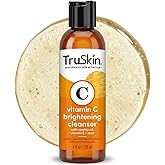 TruSkin Vitamin C Brightening Face Wash with Rosehip Oil, 4 fl oz | Vitamins C &amp; E, Aloe Vera and MSM gently cleanse, refresh and support radiant-looking skin without over-drying