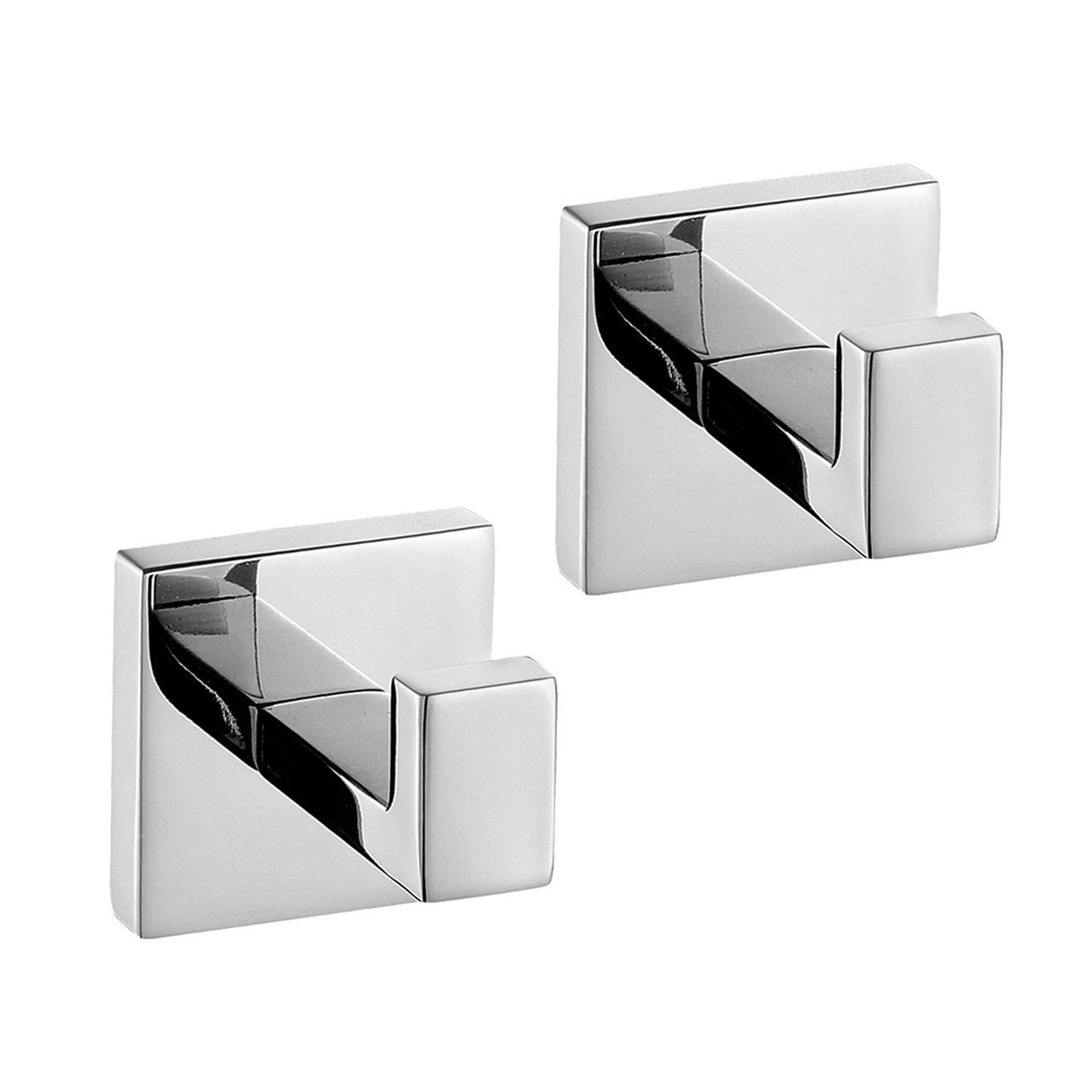 Kelelife Wall Mounted Chrome Towel Hook, 2 Pack