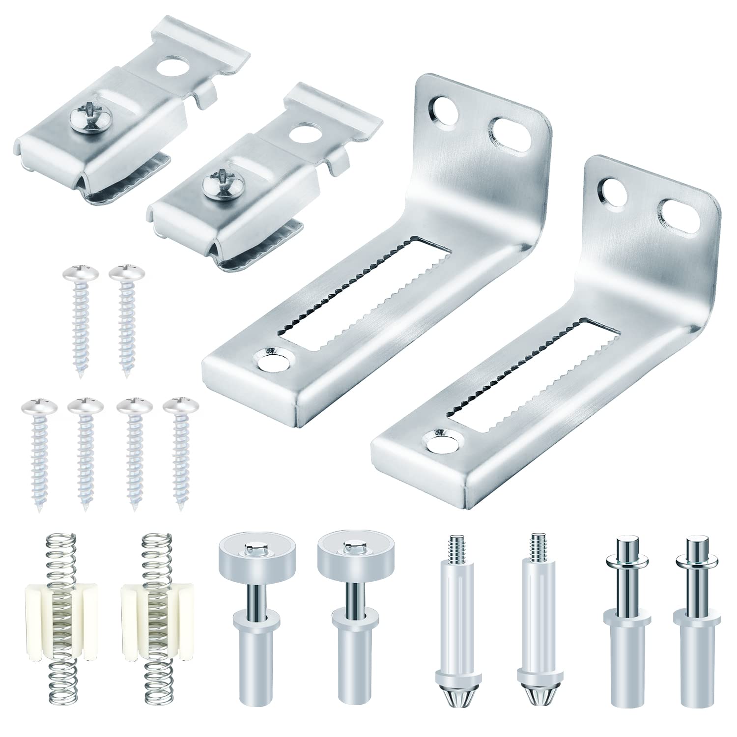 LUTER Bi-Fold Door Hardware Repair Kit, Closet Door Hardware for 3/8 inch Thick Doors,with Top and Bottom Pivots,Guide Wheel Bifold Closet Door Hardware Repair Replacement