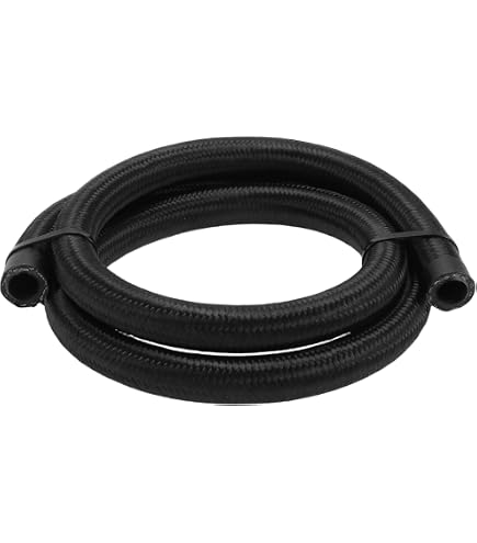 LokoCar Fuel Hose Line Push Lock NBR Rubber SAE 30R7 5FT 10FT 25FT 300PSI Black