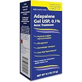 TARO Adapalene 0.1% USP Gel, Paraben Free, Retinoid Acne-Prone Facial Treatment for Sensitive Skin, Prescription Strenght (0.5 Oz)