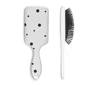 Thnckx Hair Brush Dragon Fruit Slice Plastic Comb For Thick Curly
