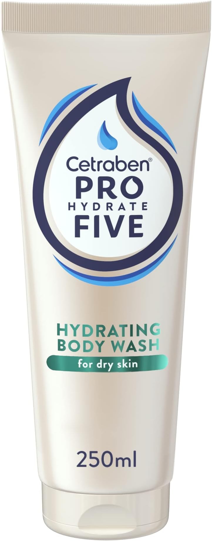 Cetraben Pro Hydrate Five Daily Body Wash 250ml Ceramides B5 Dry Skin Vegan