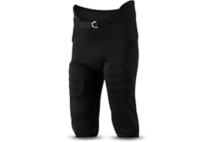 WEARCOG Deluxe Youth Integrated Football Pants | 7 Padded Double Knit Practice Football Pants with Built-in Pads