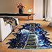 CNUSER 3D Galaxy Bridge Floor Wall Sticker, Removable Mural Decals Vinyl Art Living Room Decors