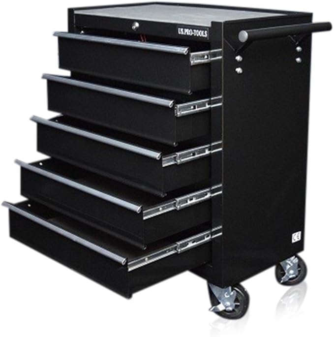 US PRO Tool Chest Tool Box Roller Tool Gloss Black Amazon.co