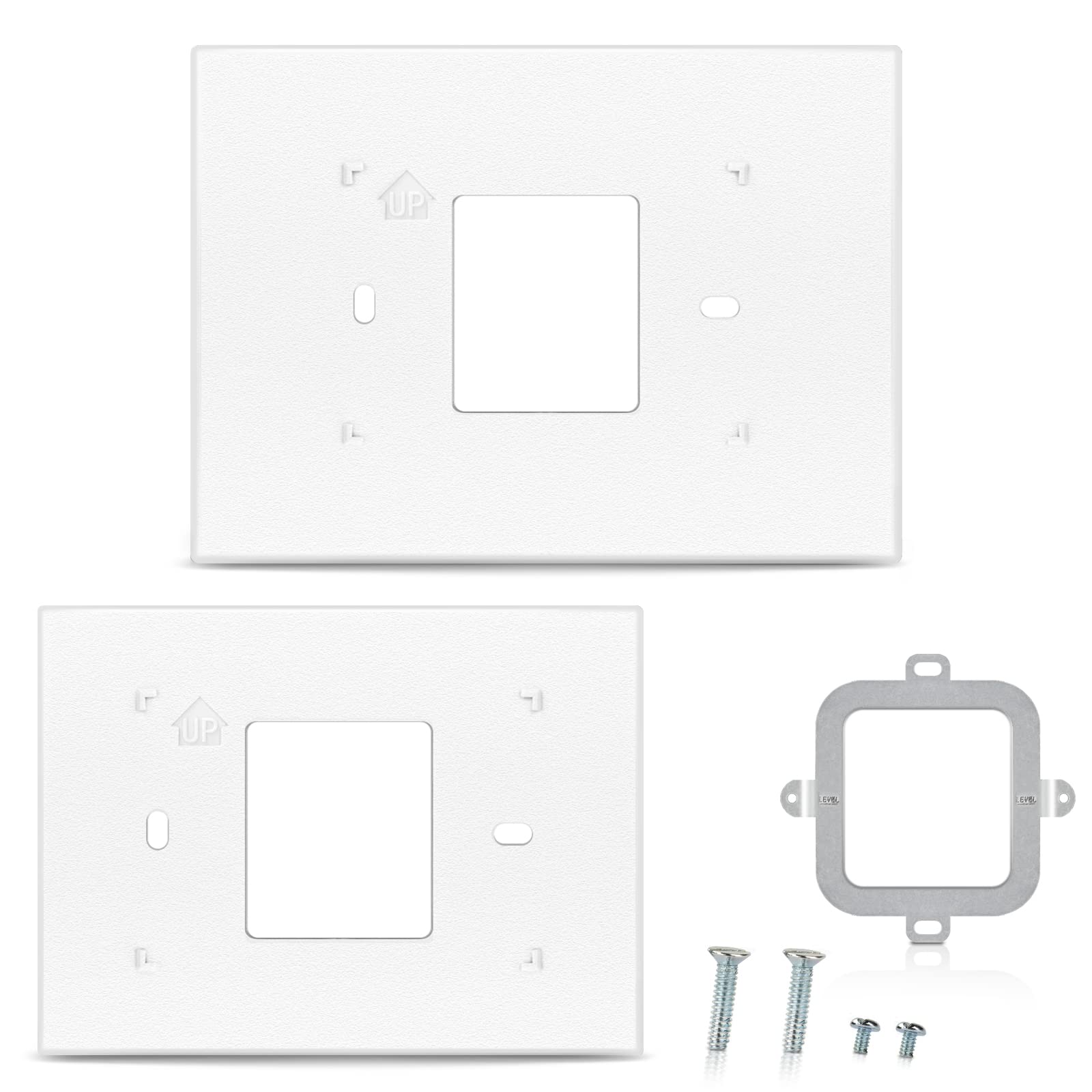 Photo 1 of Thermostat Wall Plate Compatible with THP2400A1027W Honeywell Home Thermostat Coverplate Assembly Wall Mount Plate -White