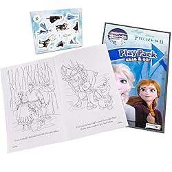 Disney Frozen Coloring Book Set with Crayons and