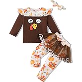 VINUOKER Toddler Baby Girls Thanksgiving Outfits Thanksgiving Day Clothes