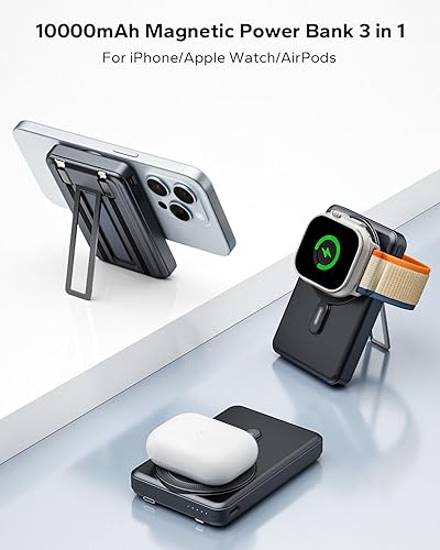 for Magsafe Portable Charger 10000mAh, Wireless Magnetic Power