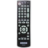 Anderic 3-Device Universal Remote with Learning | Glow Keys, Easy to Program