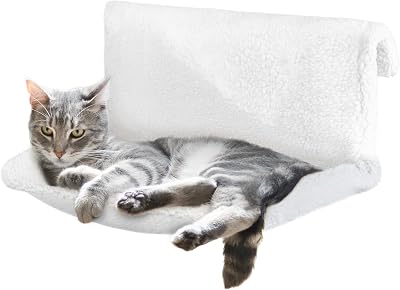 Petlicity Cat Radiator Bed Warm & Cozy Frame with Removable Fleece Cover