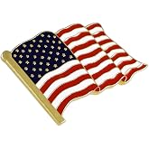 American Flag Lapel Pin Proudly Made in USA (1 Piece)