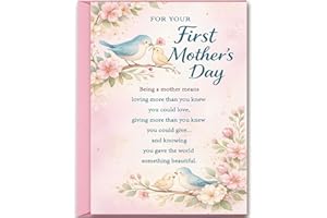 Mcduldul First Mothers Day Card, Happy 1st Mothers Day Card Gifts for New Mom, First Time Mom Gifts