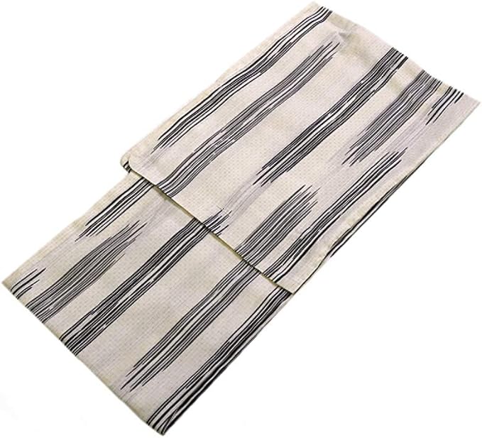 Amazon 着物美人 男浴衣 変り織り 浴衣男性 メンズ浴衣 木綿 浴衣 男性 メンズ 紳士 男 男性用 夏着物 L 173cm前後 生成り ベージュ 黒 絣縞 3 浴衣 通販