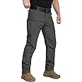 CARWORNIC Men's Lightweight Tactical Pants Ripstop Military Cargo Pants Water Resistant Outdoor Hiking Work Pants