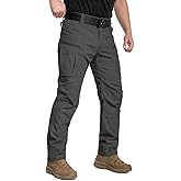 CARWORNIC Men's Lightweight Tactical Pants Ripstop Military Cargo Pants Water Resistant Outdoor Hiking Work Pants