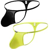 iKingsky Men's Pouch G-string Underwear Big Package Y-Back Panties Breathable Bulge Thong