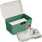 SereneLife Secure Storage Bin with Combination Lock, 8.5-Gallon Heavy-Duty Lockable Container, Green