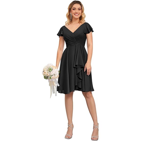 Adrianna Papell☆清楚なブラックシフォンワンピース Amazon.com: Adrianna Papell Women's Chiffon Jersey Dress