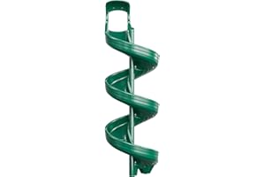 Beuta Playground Slide for Kids - Big Spiral Outdoor Slide Attachment for Treehouse or Deck - Plastic Playset Slide for Playground or Backyard with Open Twisty Design - Exit Reverse - 12 ft - Green