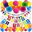 Kit Ghirlanda Di Compleanno Pastello – Striscione Happy Birthday Con Palloncini E Bandierine, Decorazione Fai Da Te