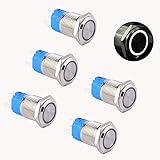 DMWD 5pcs 16mm Metal Waterproof Anti-Vandal