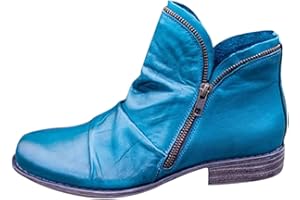 SBGMoSJ Women's Flat Ankle Boots Ankle Booties for Women Low Heel Dressy Low Boots for Women Ankle Booties Short Brown Winter Boots for Women Black Ankle Boots for Women Flat Heel