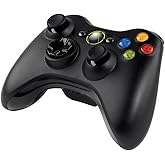 Microsoft Xbox 360 Wireless Controller Black (Renewed)