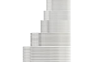 Gadpiparty Large Eye Hand Sewing Needles 50pcs Iron Embroidery Stitching Tools 5 Sizes for DIY Craft