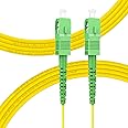 FLYPROFiber- OS2 3M(10ft) SC/APC to SC/APC Fiber Path Cable, Single Mode Fiber, Simplex, Length Option: 0.5m-50m 9/125um LSZH Yellow OD-2.0mm
