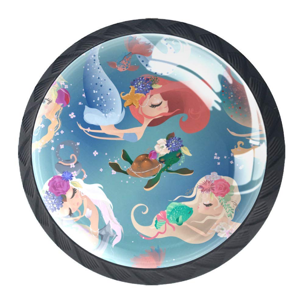 Schrankknöpfe und zieht Meerjungfrau Das Meer Schrankknöpfe Bunte