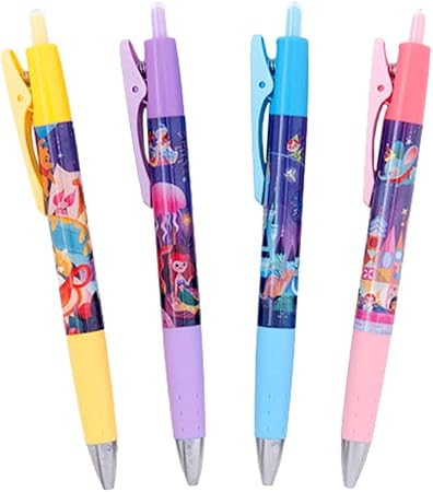 Amazon Co Jp 夜空ファンタジー風 ボールペン 4本 セット 黒 ディズニー アリス アリエル 他 セレブレーションホテル デザイン リゾート 限定 おもちゃ