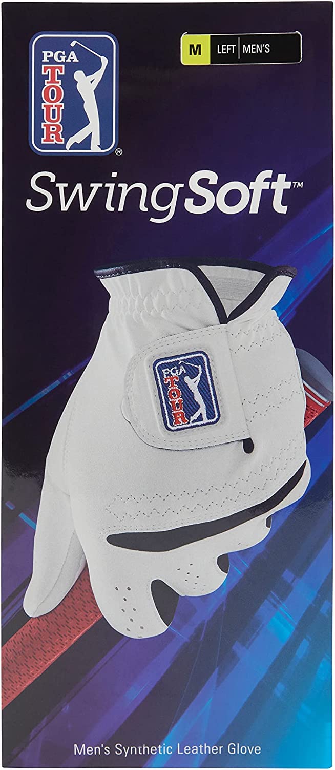 PGA Men's Synthetic Glove - Left, Bright White, L
