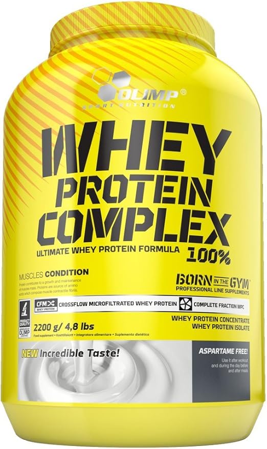 Olimp Whey Protein Complex 100 Vanille, 1er Pack (1 x 2200 g) Amazon